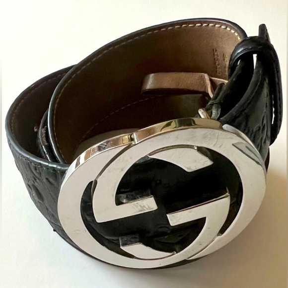 GUCCI - Signature Leather Belt - 80-32 - Picture 16 of 16